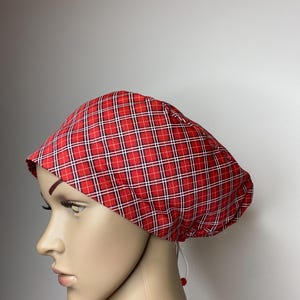 Christmas scrub cap, Christmas scrub hat