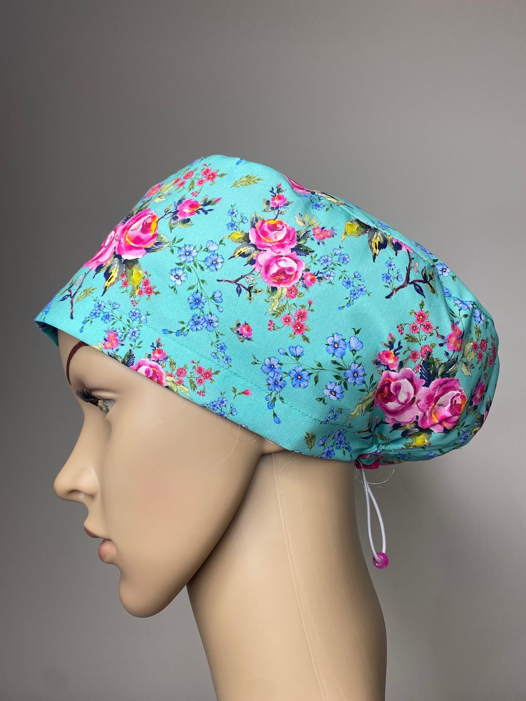 Surgical Scrub Hat Cap Floral Cotton Print Nursing Scrubs Etsy Australia