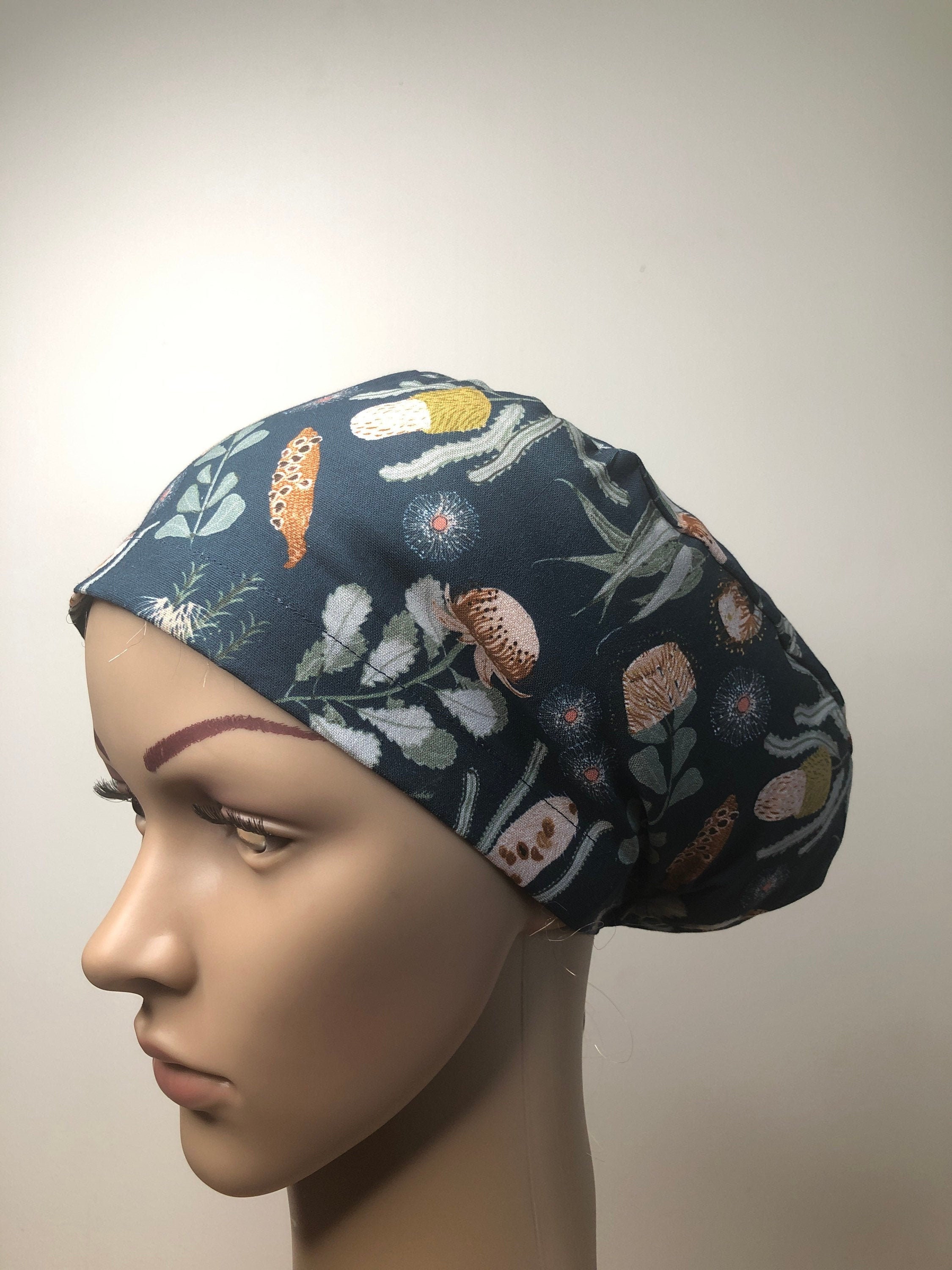 Scrub hat scrub cap Australian floral print medical scrubs Etsy