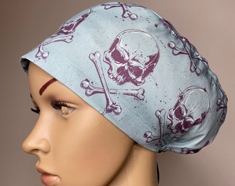 Halloween Scrub cap, scrub hats,  skulls