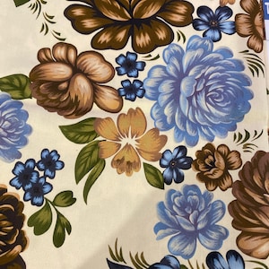Retro Floral Scrub Cap: Handmade Designer Women&#39;s Scrub Hat