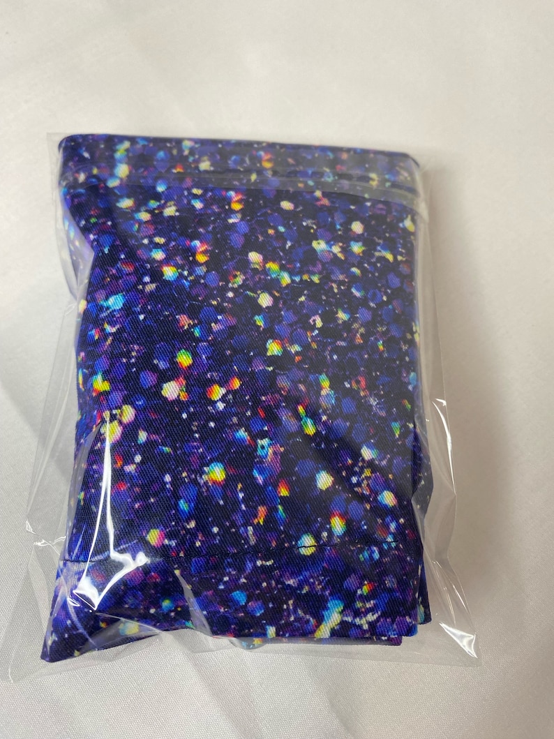 Handmade Navy Sparkle Glitter Surgical Scrub Cap With Adjustable Toggle