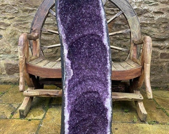 Very Tall Amethyst Crystal Geode 731 Premium Queen Grade 93kg – H114xW30xD32cm