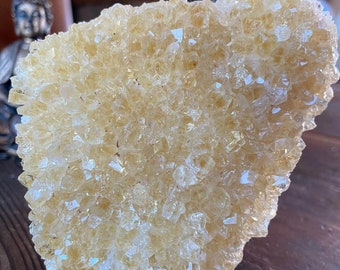 Premium High Grade Citrine Druzy 80 Mini Geode Cluster Piece 757g H10xW10xD6cm