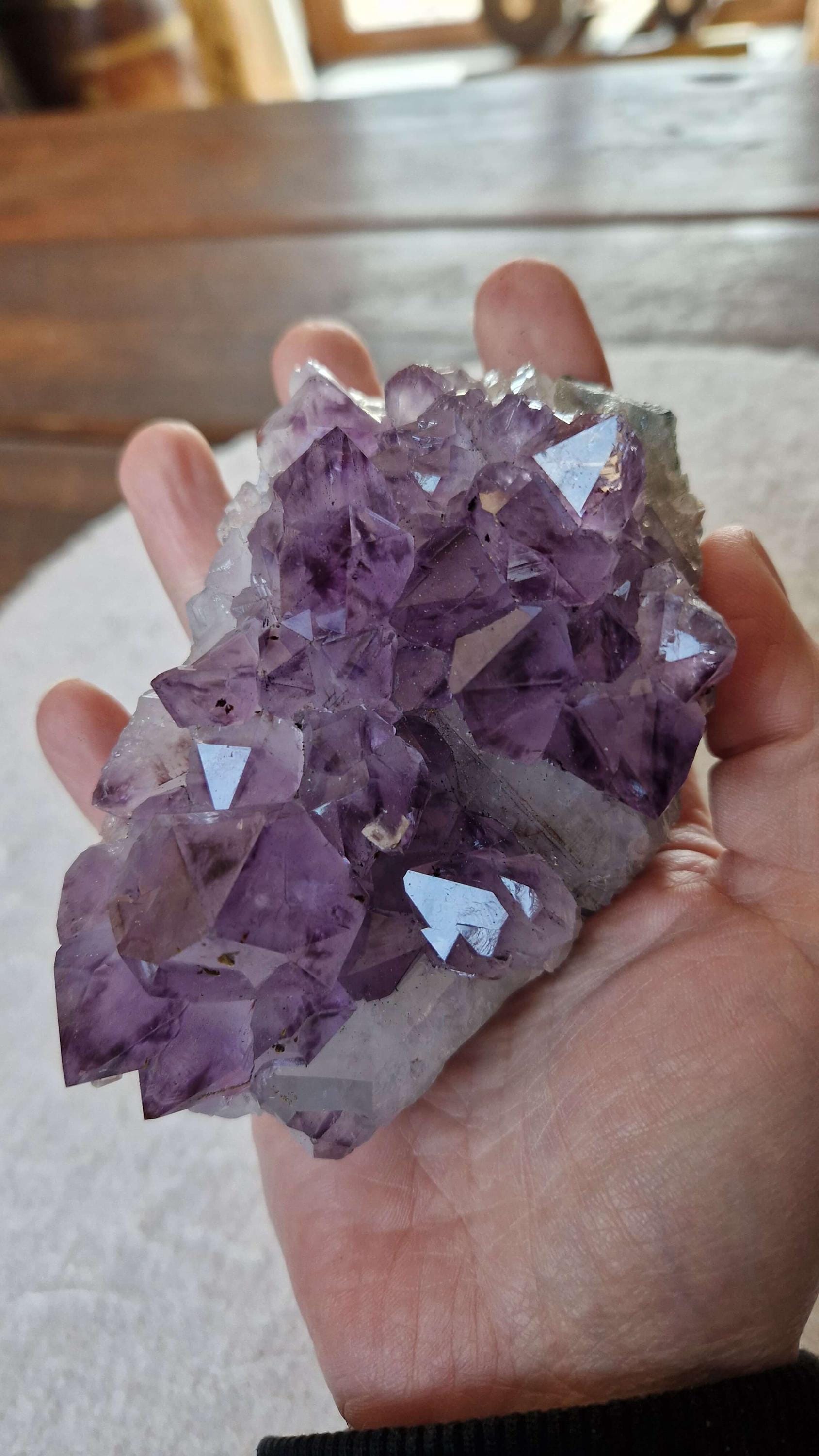 プレミアムハイグレードアメジストドゥルージークラスターピース 173