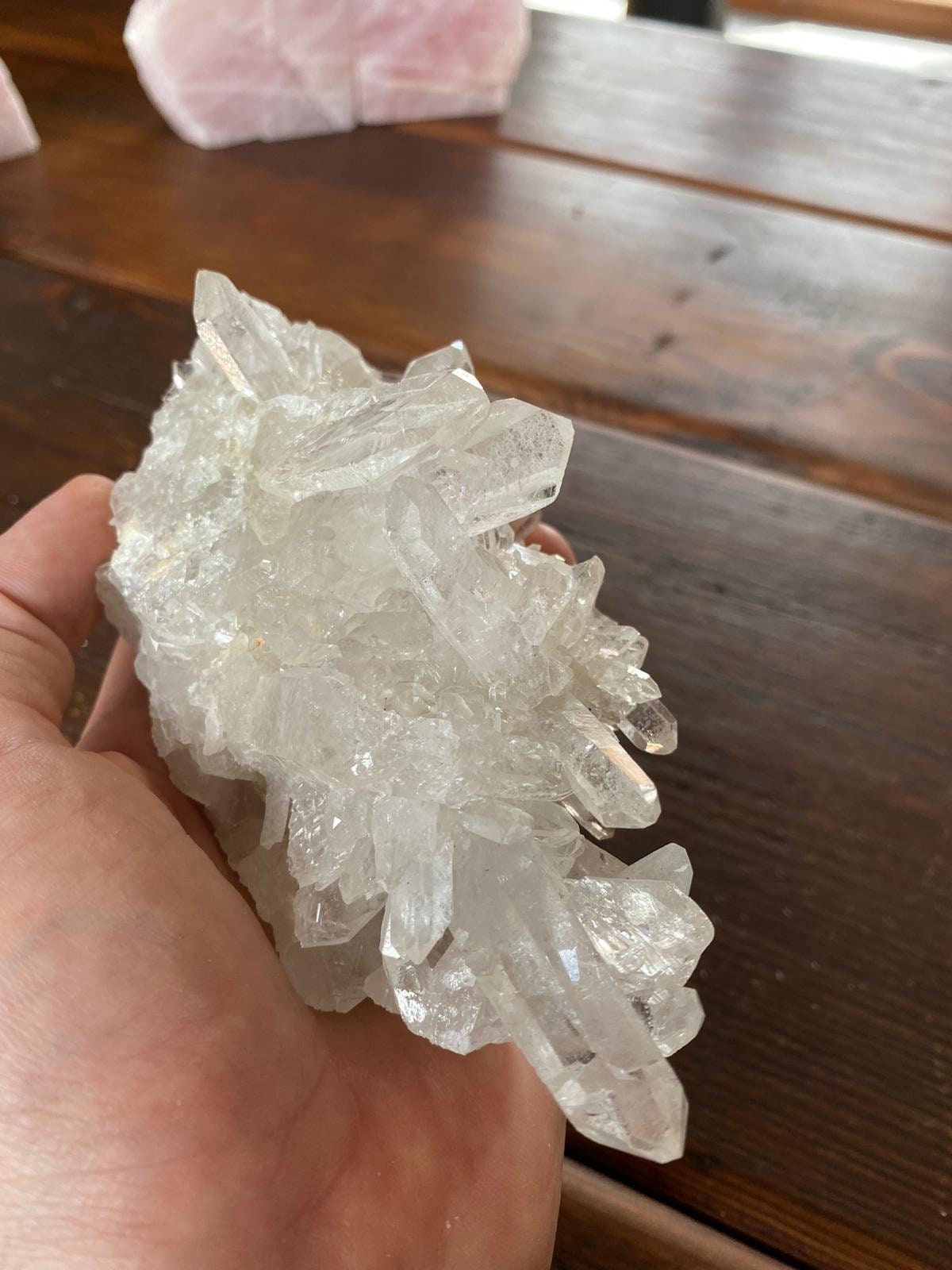 Premium Rare Clear White Rock Crystal Cluster 33 H9xW15xD5cm Etsy