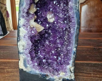 Amethyst Geode Crystal Cave – Large Terminations, Goethite