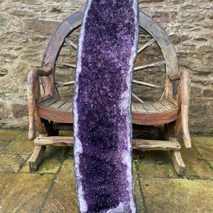 Very Tall Amethyst Crystal Geode 732 Premium Queen Grade 93kg – H120xW28xD34cm