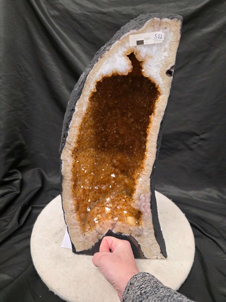 Tall Citrine Geode 522 Crystal Cluster Druzy Premium Grade 15.69kg ...