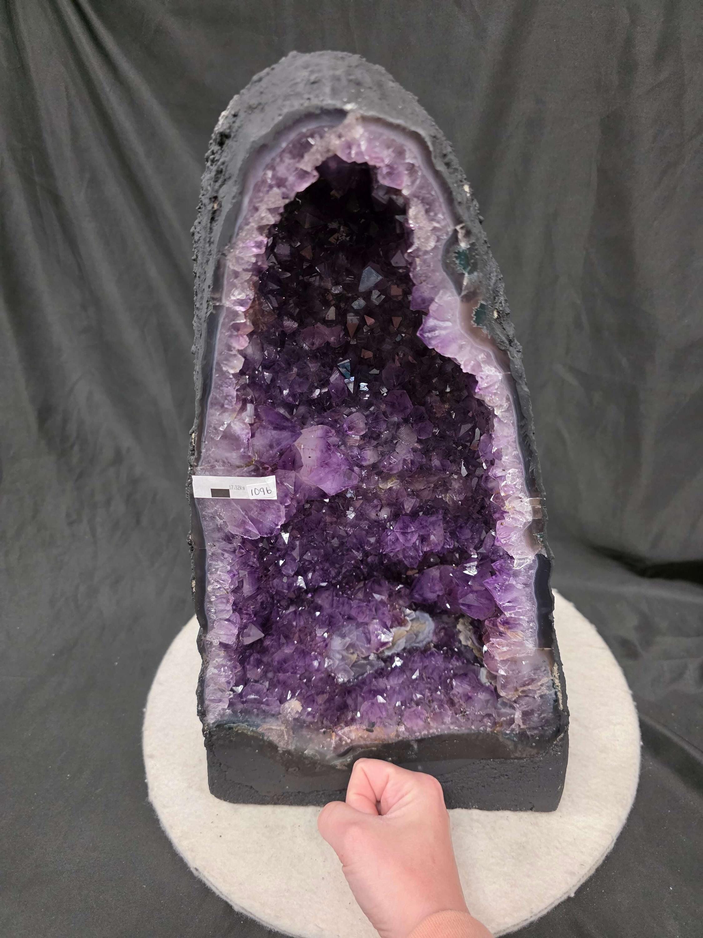 アメジストクリスタルジオード 1096 プレミアムクイーングレード 17.32