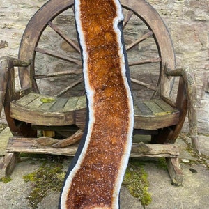 Very Tall Citrine Geode 415 Crystal Cluster Druzy Premium Grade 64kg H111xW30xD26cm