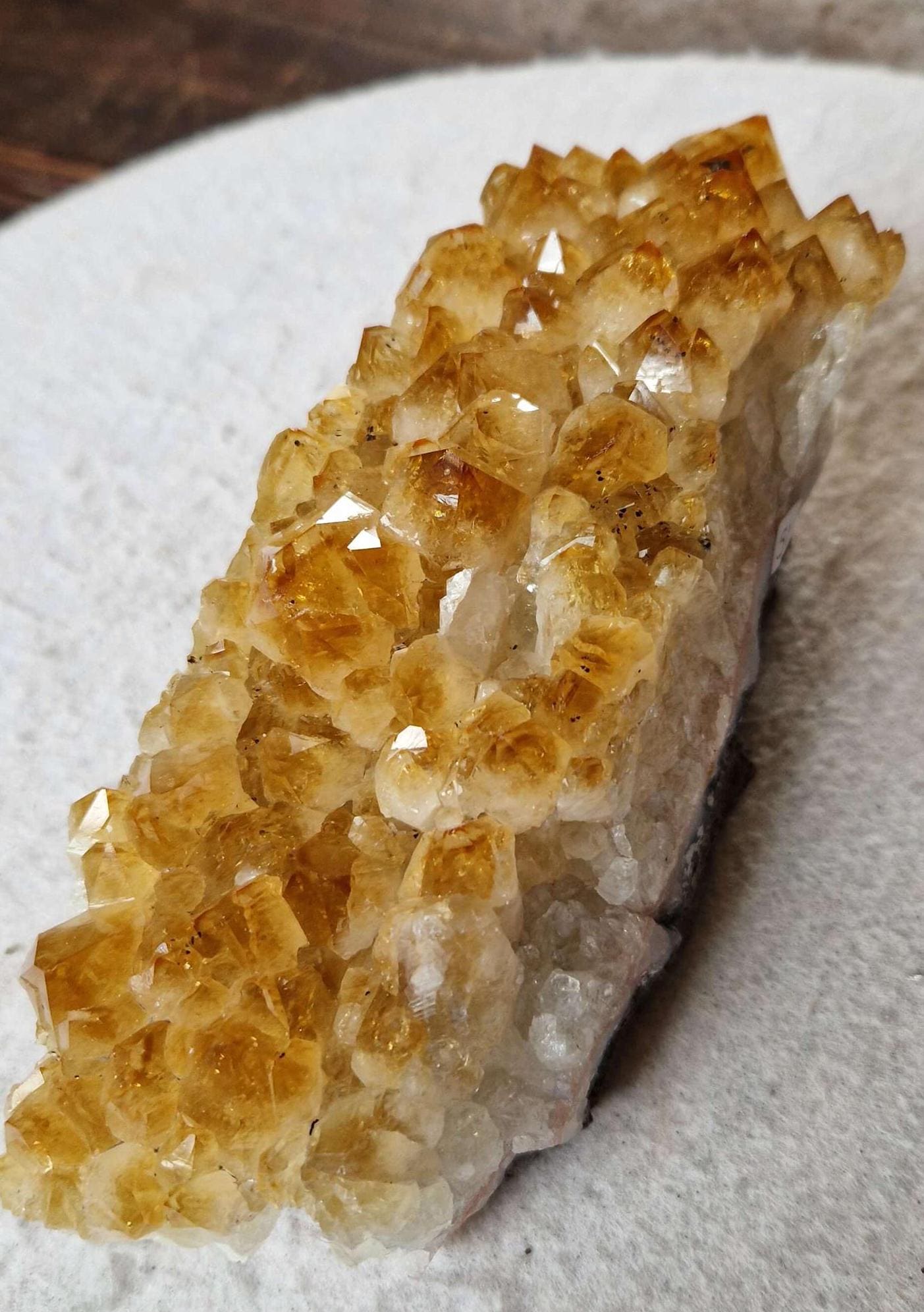 大型プレミアムハイグレードシトリン原石ドゥルージークラスターピース