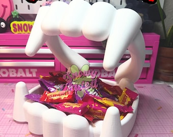 vampire fangs candy bowl, halloween decor, funny bowls, classroom decor, office decor