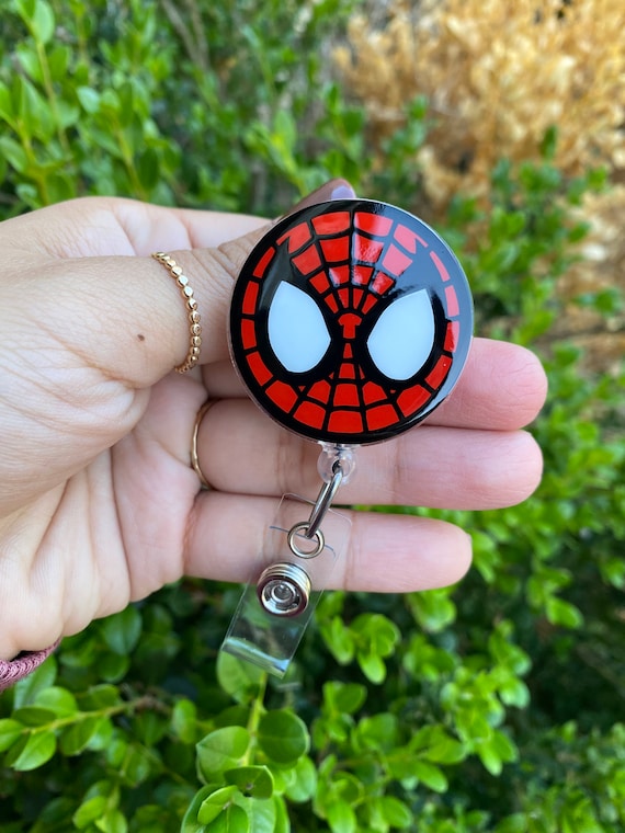 Super Hero Badge Reel, Work ID Holder, Comic Books, Gift for Super