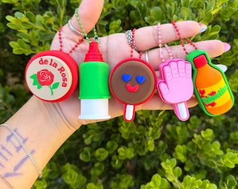 mexican candy fidget clickers, keychains, dulce, spicy, funny gift
