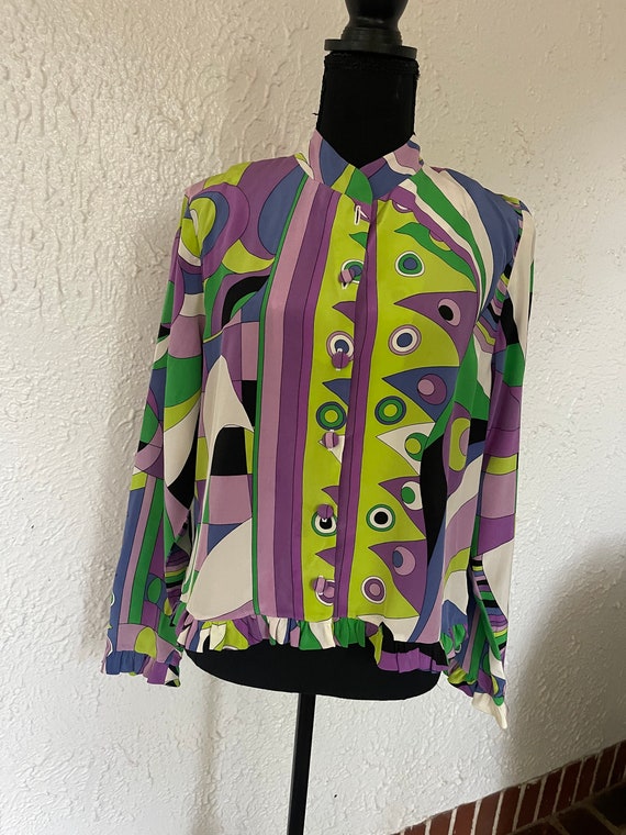 Pucci Style Silk Blouse