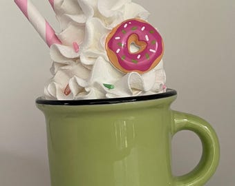 Summer Whipped Cream Mini Mug (Donut)