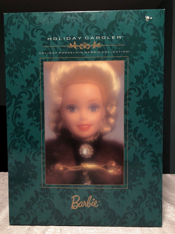 holiday caroler porcelain barbie