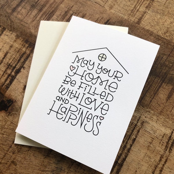 Housewarming Card / New Home Card / First Home Gift / New Homeowner Card / First House Card / Moving Away Gift / Happy Homeowner Gift