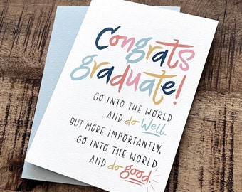 Graduation Card For Him or Her / Medical Student, Nursing School, Law School, High School, College Graduation Gift / Congratulations Card