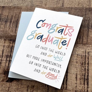 Graduation Card For Him or Her / Medical Student, Nursing School, Law School, High School, College Graduation Gift / Congratulations Card