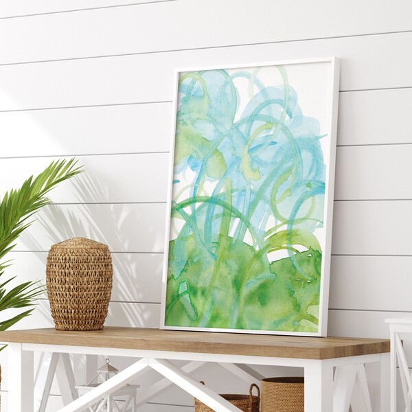 Blue Green Wall Art - Etsy