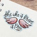 She Who is Brave is Free Sticker / Encouragement Gift / Quote Water ...