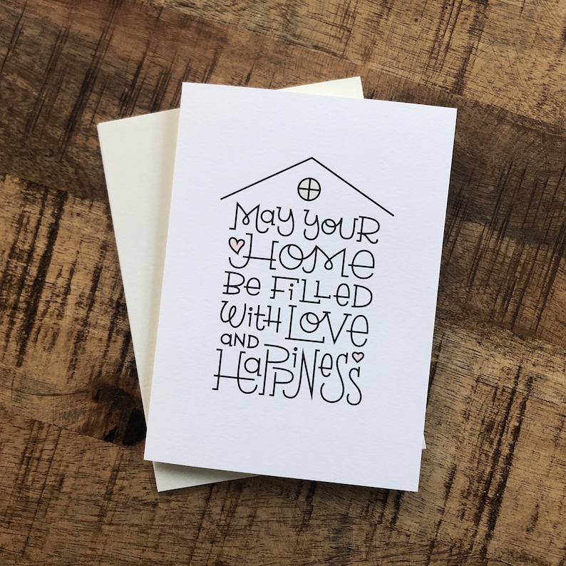 Housewarming Card / New Home Card / First Home Gift / New Homeowner Card / First House Card / Moving Away Gift / Happy Homeowner Gift image 7