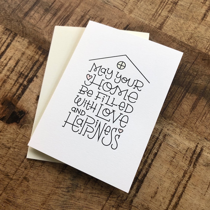 Housewarming Card / New Home Card / First Home Gift / New Homeowner Card / First House Card / Moving Away Gift / Happy Homeowner Gift image 1