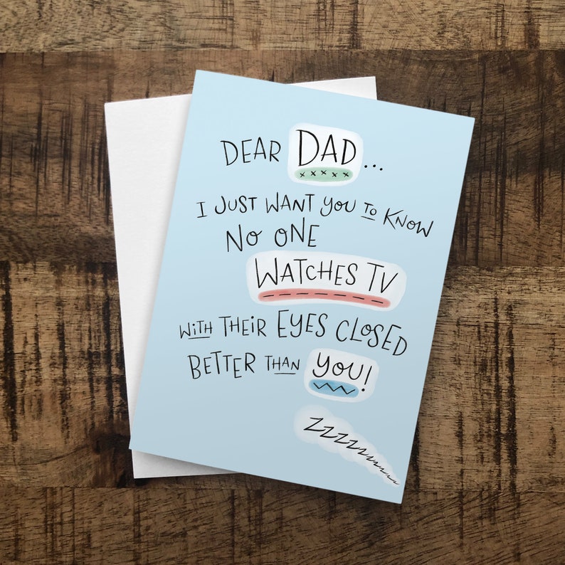 Dad Birthday Card / Funny Dad Gifts / Fathers Day Card From Etsy