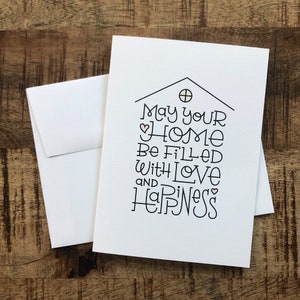 Housewarming Card / New Home Card / First Home Gift / New Homeowner Card / First House Card / Moving Away Gift / Happy Homeowner Gift image 2