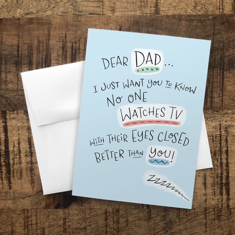 Dad Birthday Card / Funny Dad Gifts / Fathers Day Card From Etsy