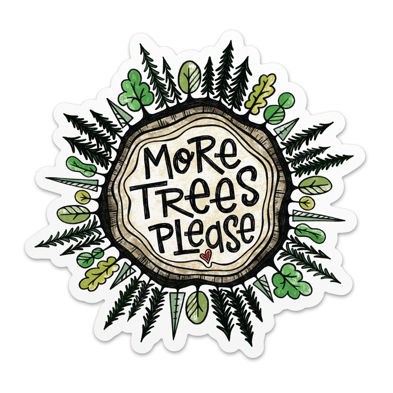 Tree Hugger Sticker / Environmental Stickers / Nature Stickers