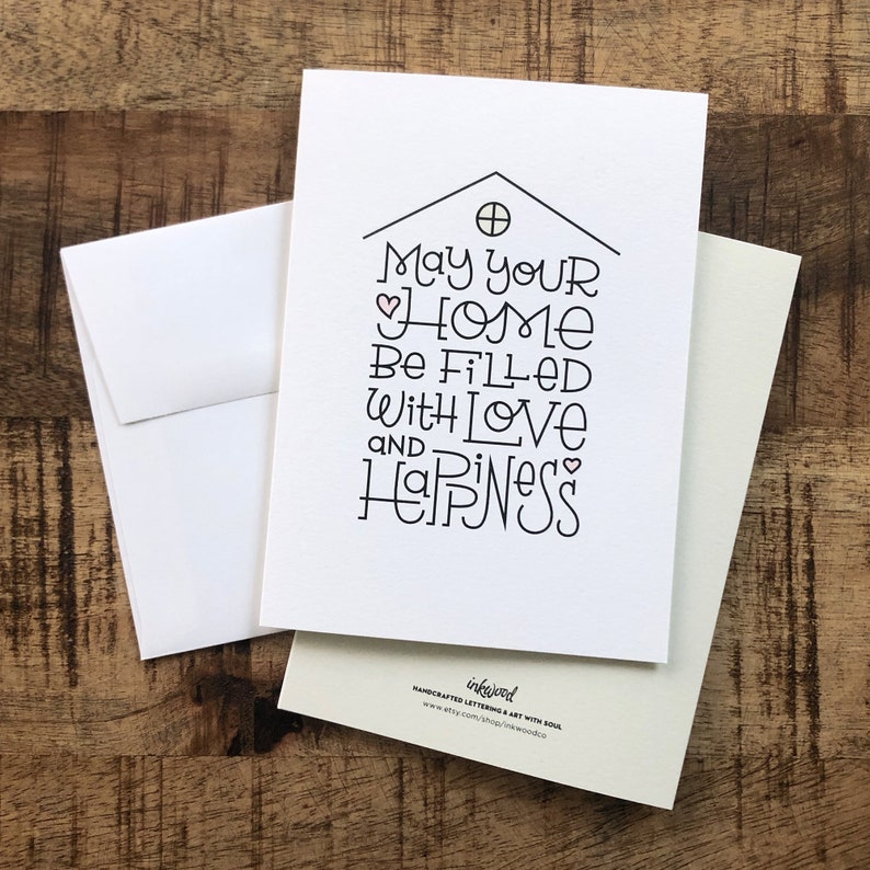 Housewarming Card / New Home Card / First Home Gift / New Homeowner Card / First House Card / Moving Away Gift / Happy Homeowner Gift image 6