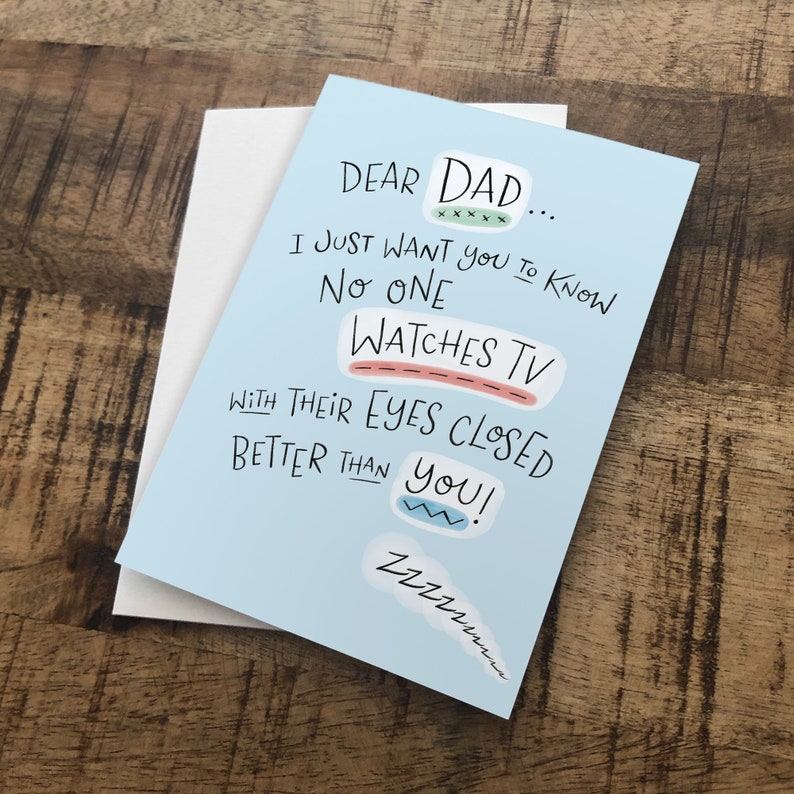 Dad Birthday Card / Funny Dad Gifts / Fathers Day Card From Etsy