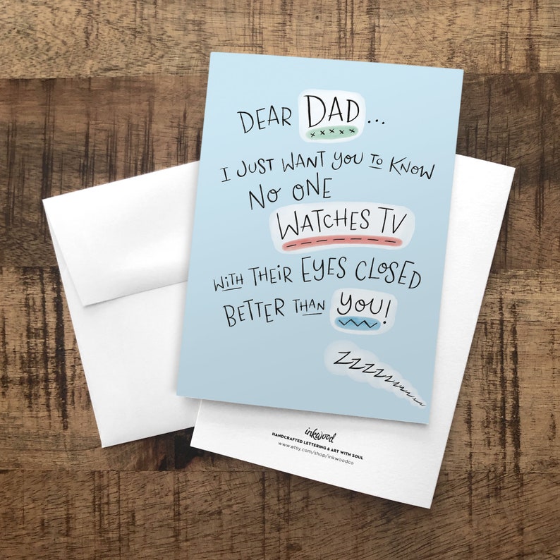 Dad Birthday Card / Funny Dad Gifts / Fathers Day Card From Etsy