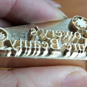Realizzato su misura - Timbro in pelle in ottone su ordinazione speciale Timbro con logo a caldo Timbro per marchiatura Timbro in legno per goffratura Timbro alimentare Timbro con sigillo in pelle