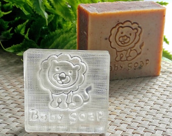 grote Custom Acryl Zeep reliëf Stempel, gepersonaliseerde hoge kwaliteit Transparantie Acryl Zeep Stempel om custom logo klei, cookie imprint