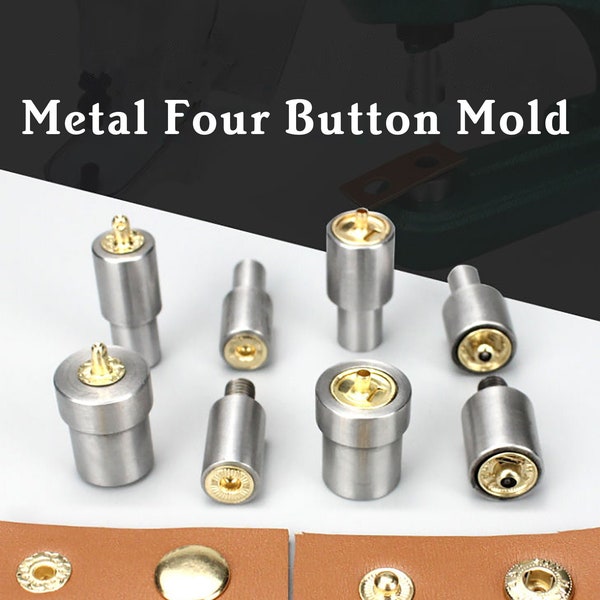 Snap Buttons Dies Mould Set for 831 633 665 8050,Hand Press Die for Metal snap button mold,metal four button mold