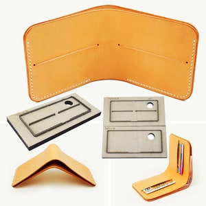  WellieSTR Leather Dies, (Wallet Shape) Leather Cutting Dies for  Leathercraft Working - not Stitch Hole