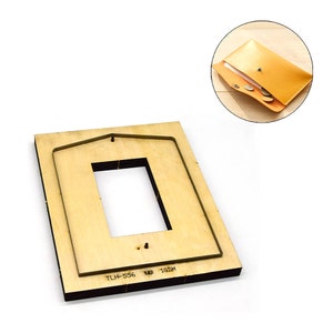 DIY Leder Basteln Großer Kartenhalter Portemonnaie Gießform Stanzer HandLocher Werkzeug Muster DIY Leder Laser die