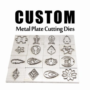 Individuelles Design Leder MetallPlättchen Schneideformen - Japanische Klingenform Holzformen Laserschnitzerei Schneidemesser Handlochwerkzeuge Lederpapier