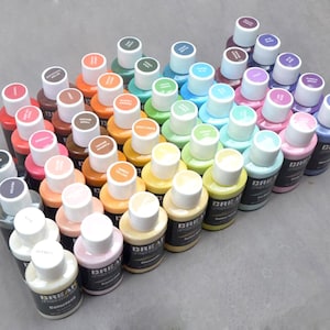 30ml 48色(マット)カラフルペイント レザーエッジオイル エッジ染料 ハイライトエッジペイント DIY、植物タンニンなめし革着色剤