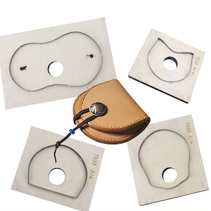 Opslag Pouch Coin Pocket Card Holder Lederen Die Cutter, Wallets Handtas, Change Purse Punch Cut Mold Hout voor lederen Craft