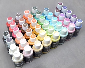 30ml 48 colors(matte) colorful paint Leather edge oil edge dye Highlights edge paint DIY,Vegetable tanned leather Coloring Agent