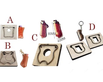 BIC Custom Die DIY Leather Craft Aansteker case - Lichtere lederen case die - Lederen tas Gepersonaliseerde aansteker tas sigarettenaansteker