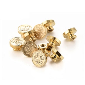 Personalisierter Buchstaben Siegel stempel Set, Buchstaben A bis Z Serie, Vintage Retro Messing Kopf HolzGriff Alphabet Buchstabe Initiale Wachs