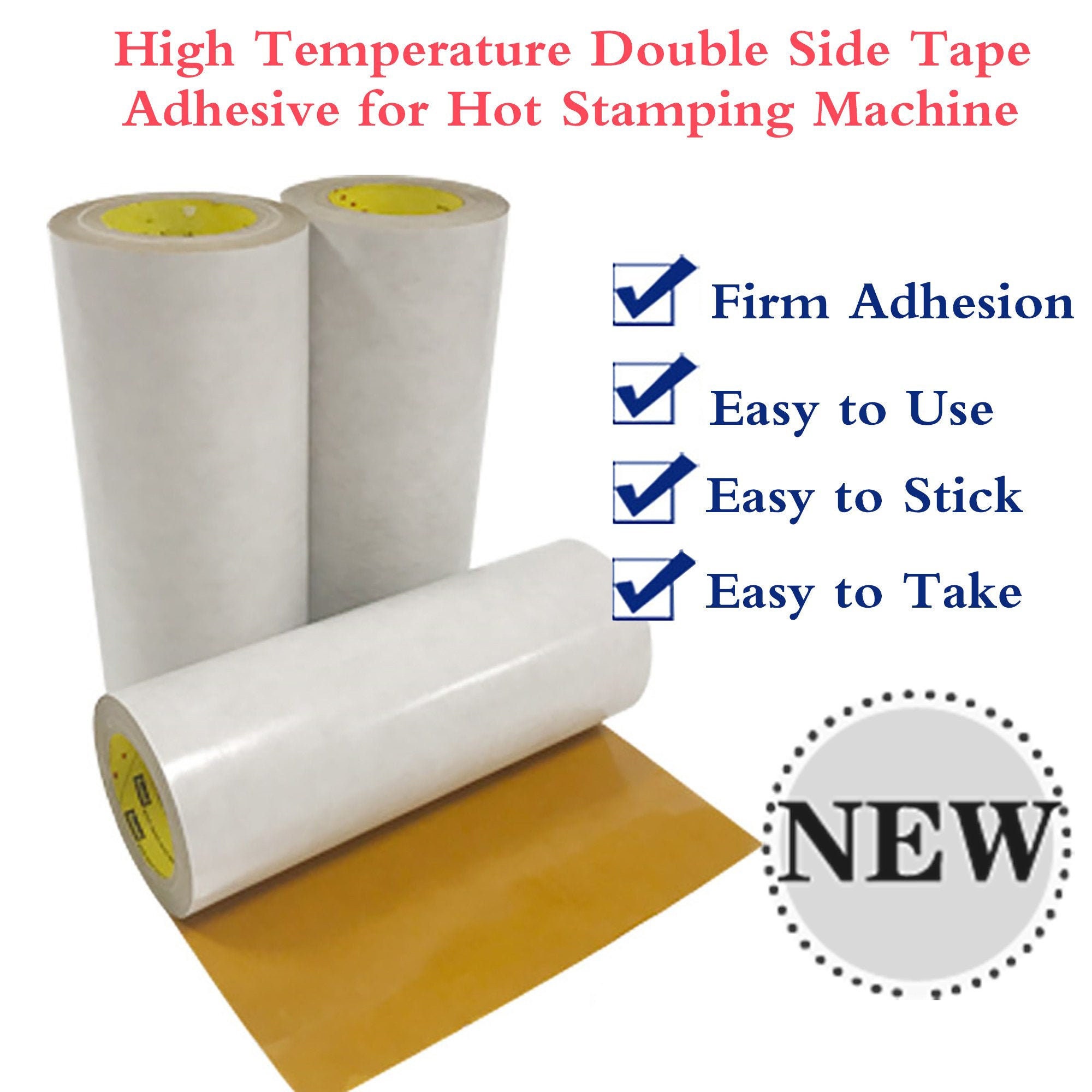 Clear Residue Free Sublimation Heat Tape for Heat Press. Single Roll Ships  FREE Next Day Leaves No Marks 