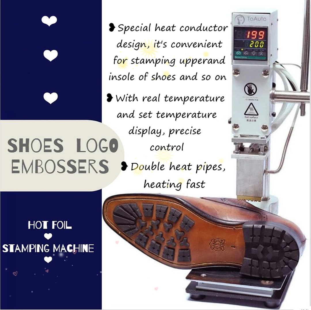 Free shipping worldwide-leather hot stamp logo printer embosser presser  machine