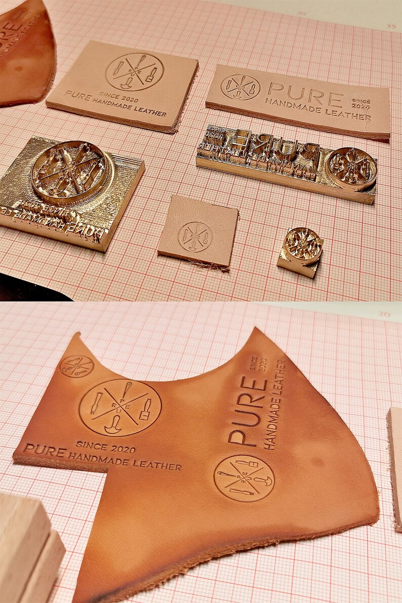 Customize Personalized Embosser Stamp Custom Leather Logo Etsy Australia
